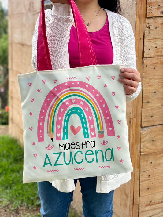 Totebag │ Arcoíris Lápiz Boho Multi