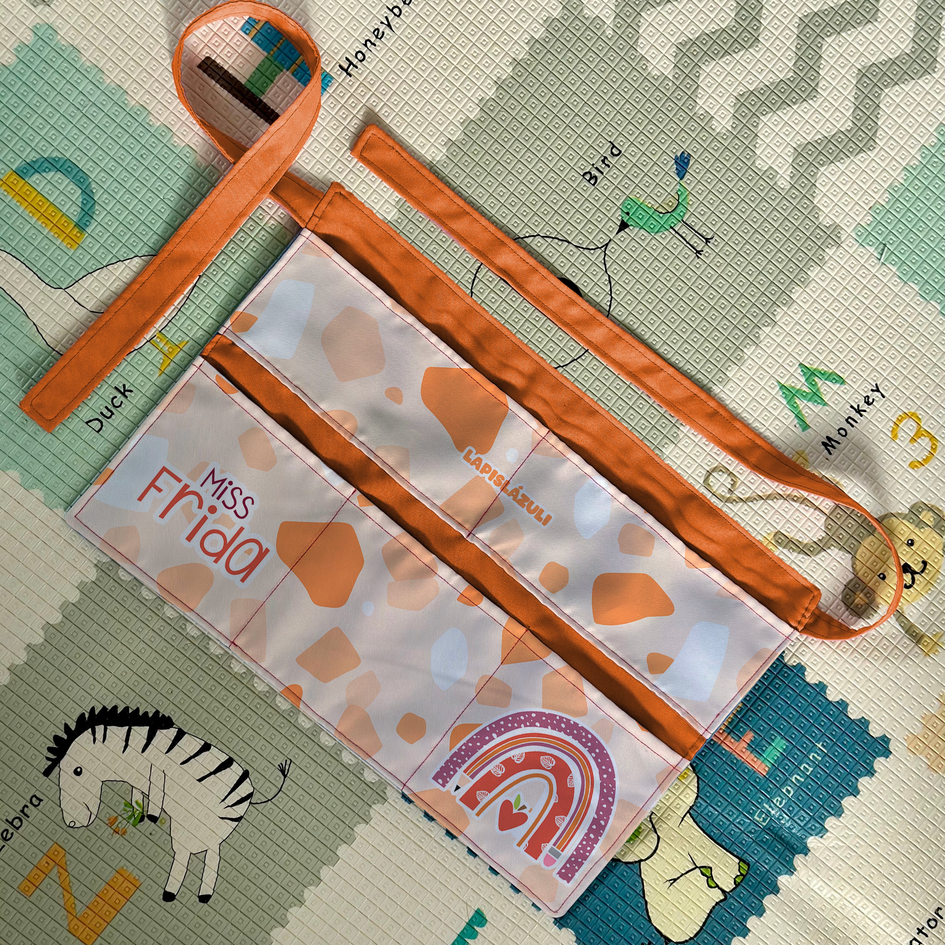 Delantal │ Arcoíris Lápiz Boho Naranja