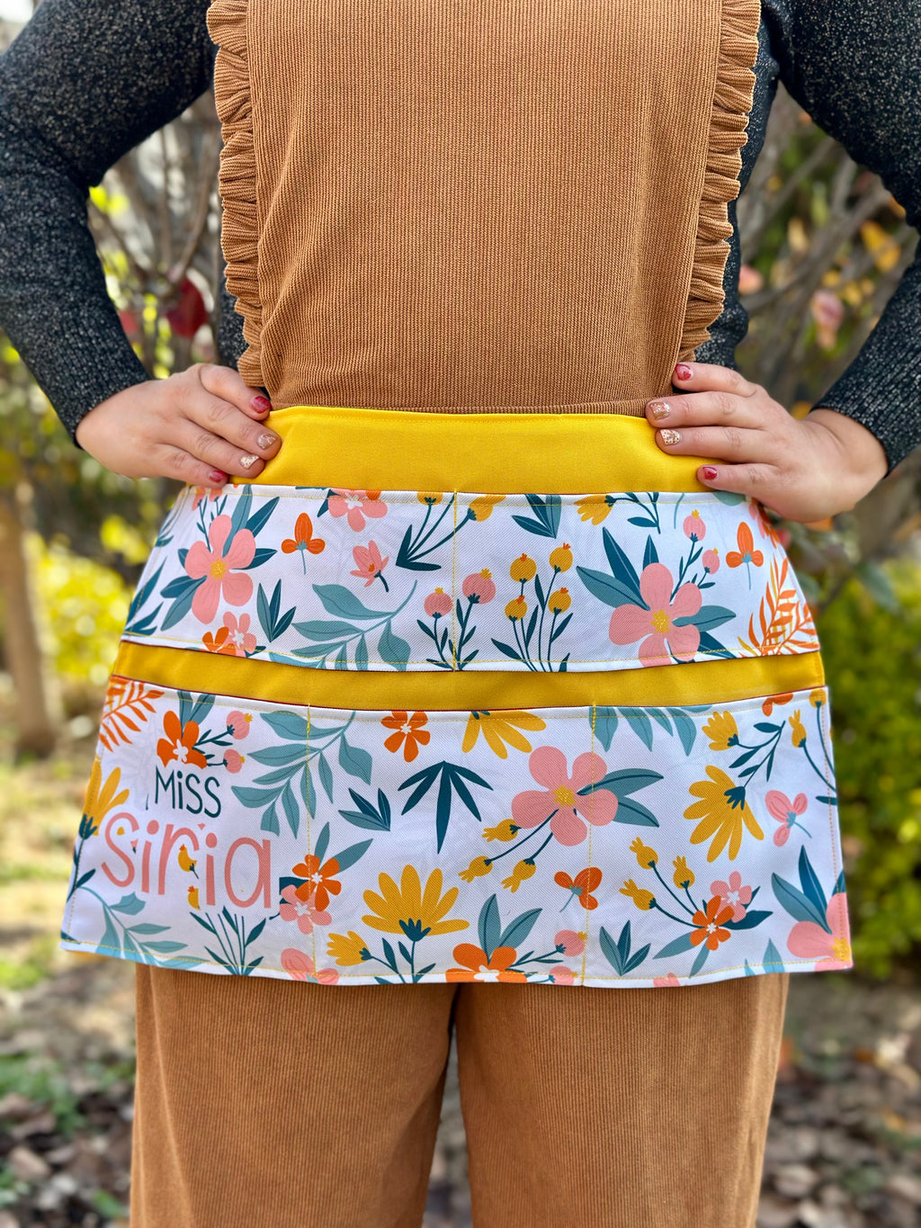 Delantal │ Floral Amarillo