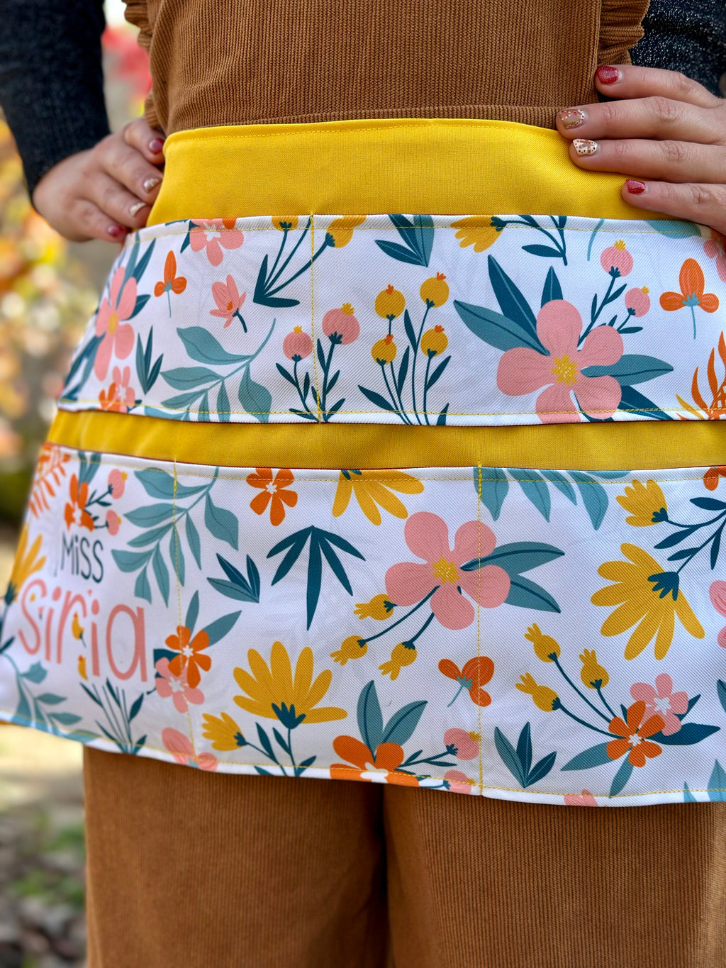 Delantal │ Floral Amarillo