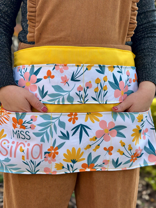 Delantal │ Floral Amarillo