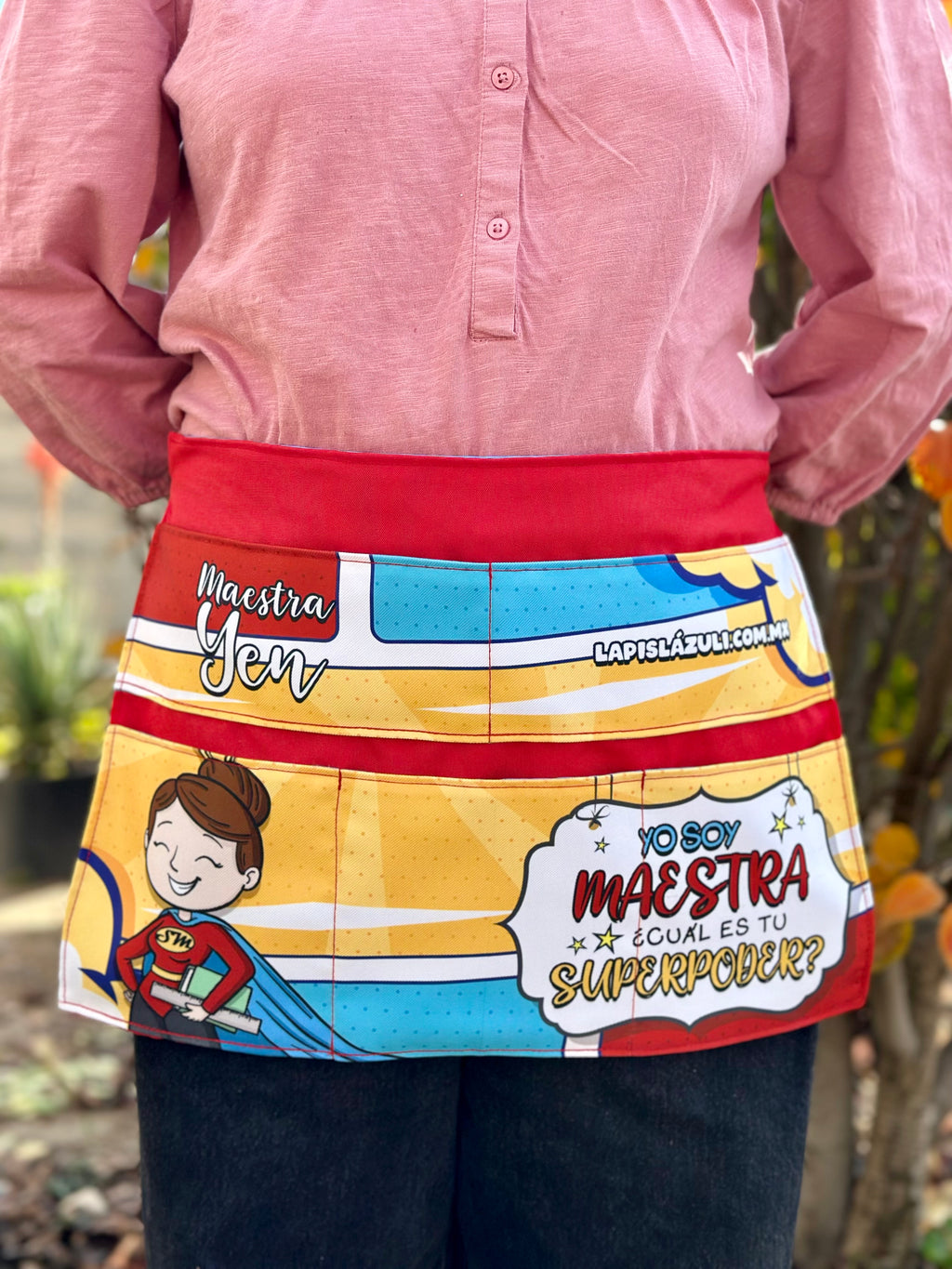Delantal │ Yo soy Maestra, ¿Cuál es tu superpoder?
