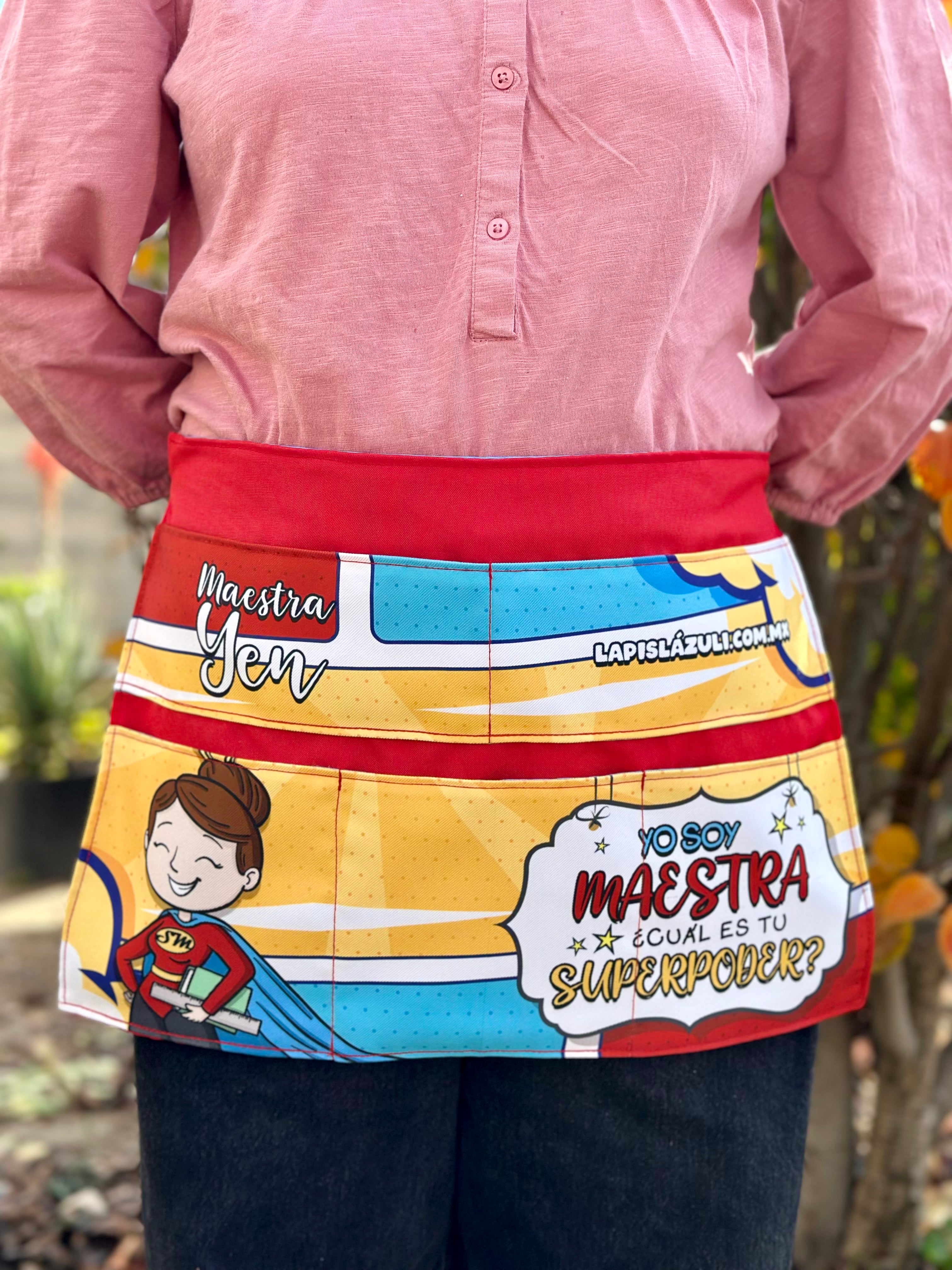 Delantal │ Yo soy Maestra, ¿Cuál es tu superpoder?