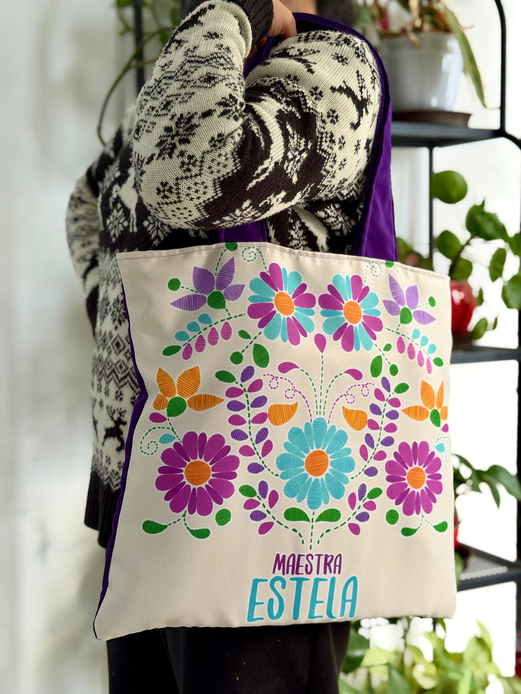 Morralito │ Impresión de Bordado Mexicano