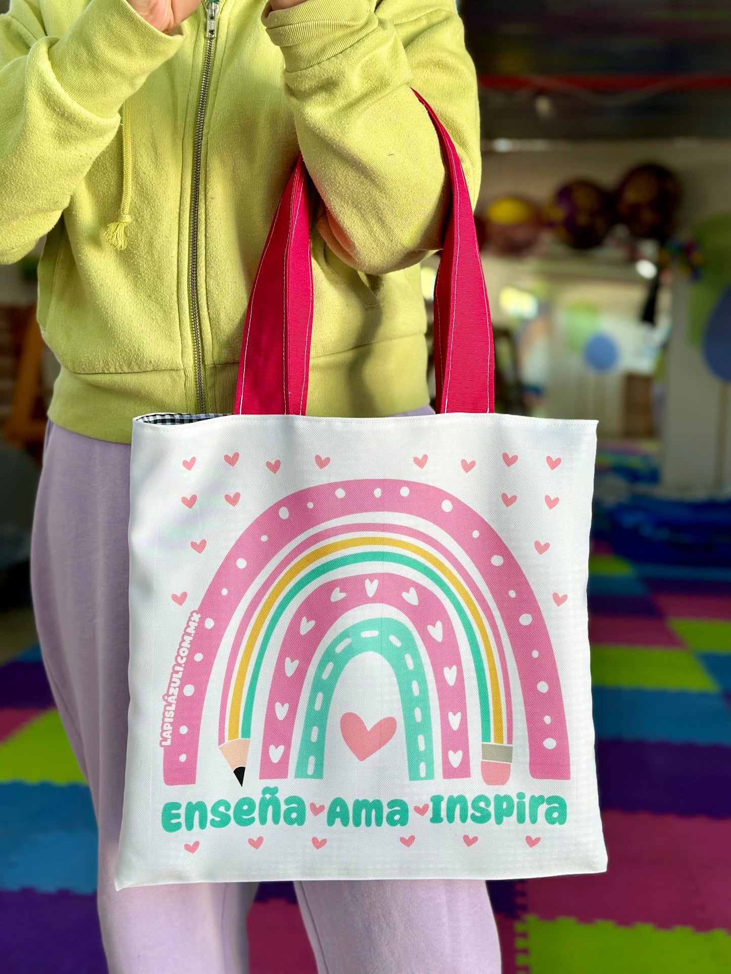 Totebag │ Arcoíris II Enseña-Ama-Inspira