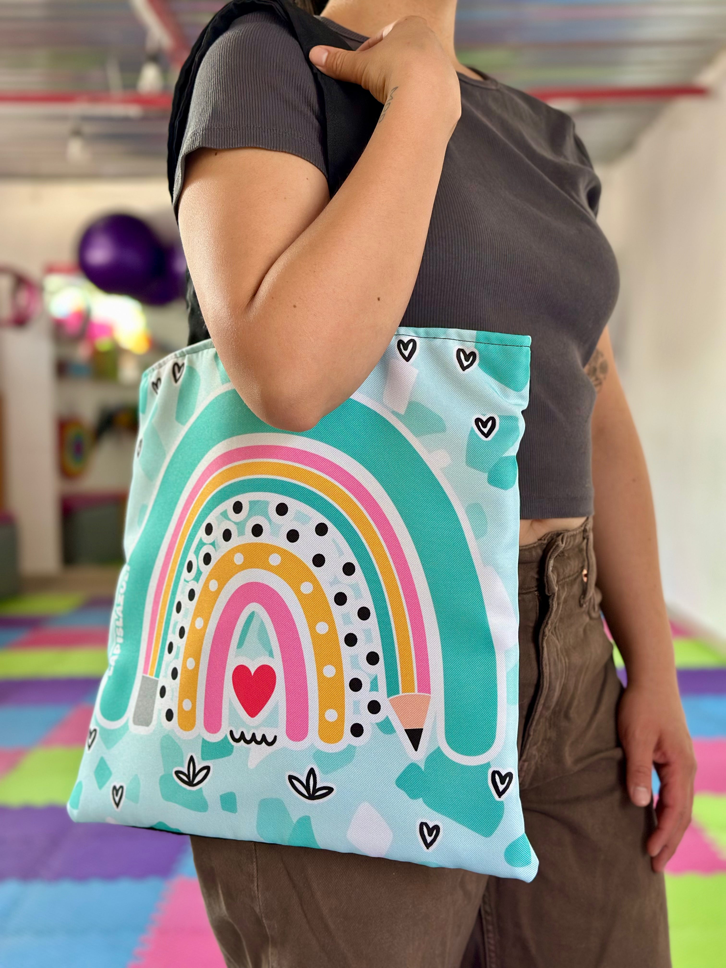 Morralito │ Arcoíris Lápiz Boho Negro