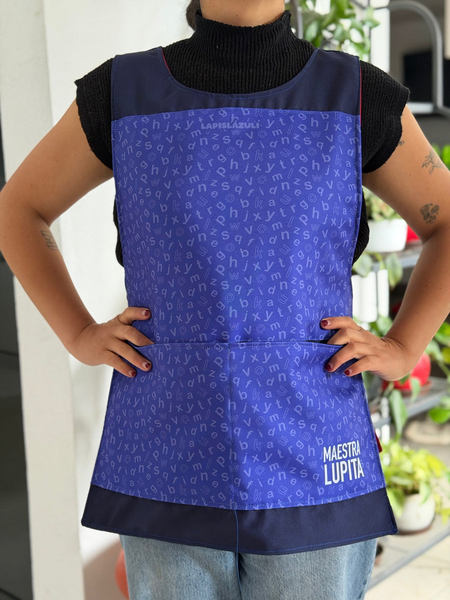 Bathrobe | Navy Blue with Lettering 
