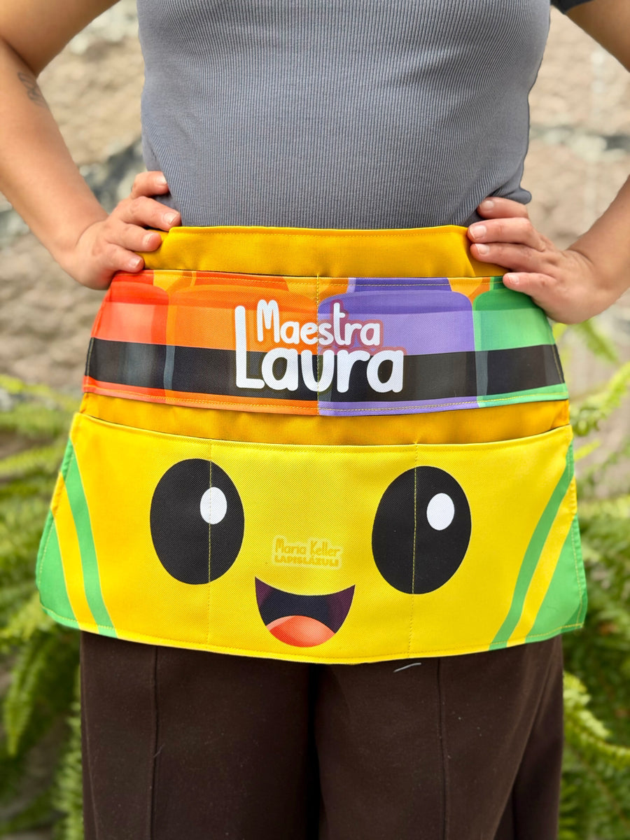 Apron │ Crayolas XVI Box by Maria Keller 