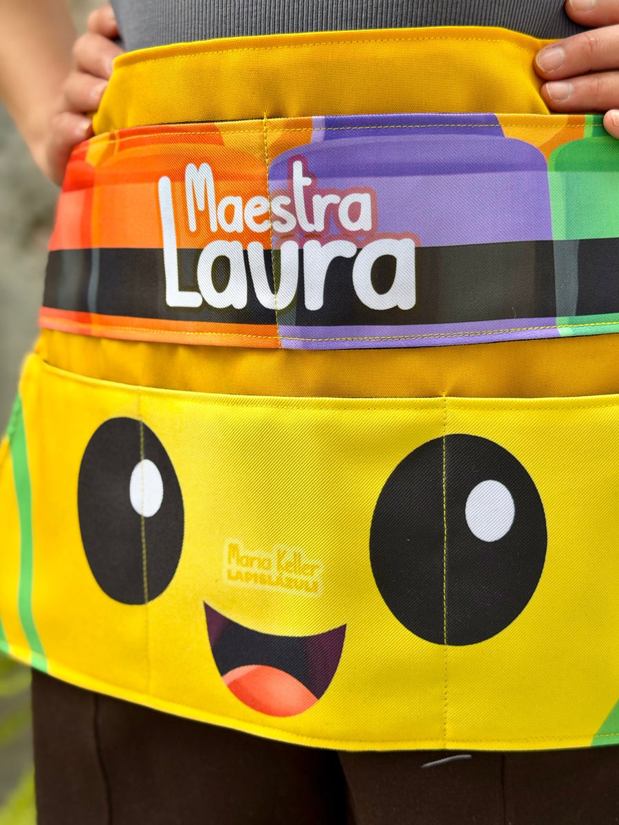 Apron │ Crayolas XVI Box by Maria Keller 