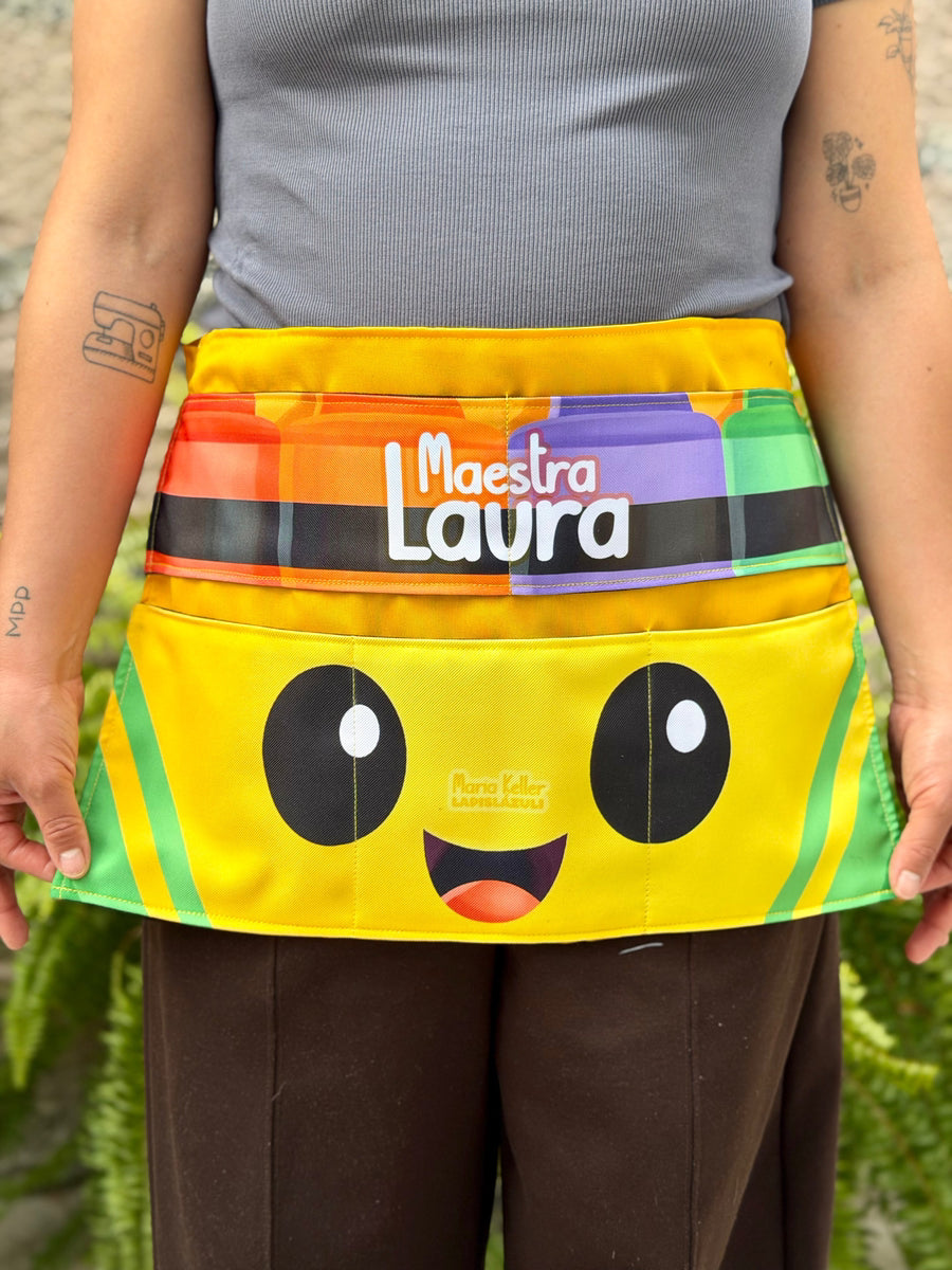 Apron │ Crayolas XVI Box by Maria Keller 