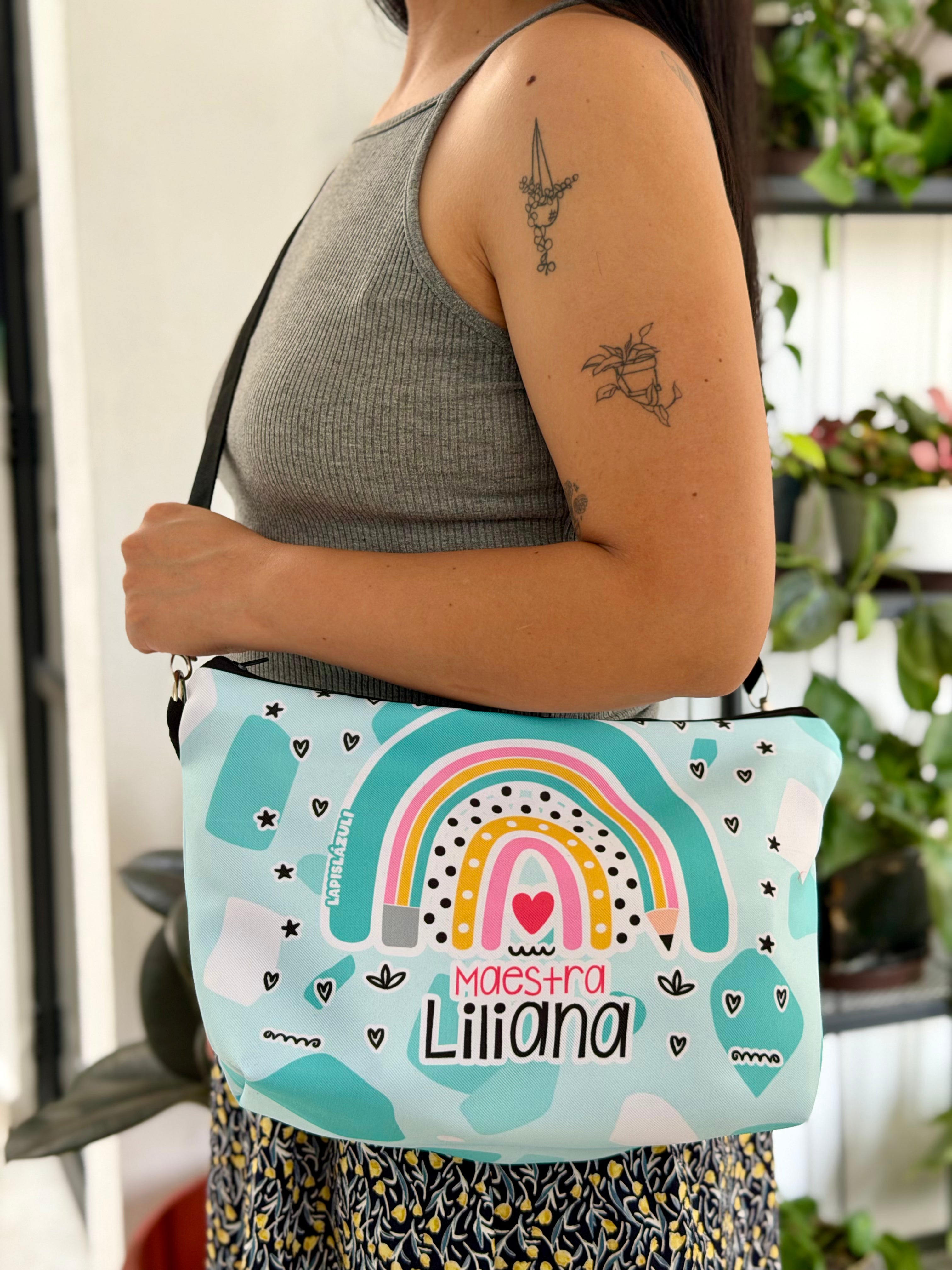 Crossbody | Arcoíris Lápiz Boho Negro
