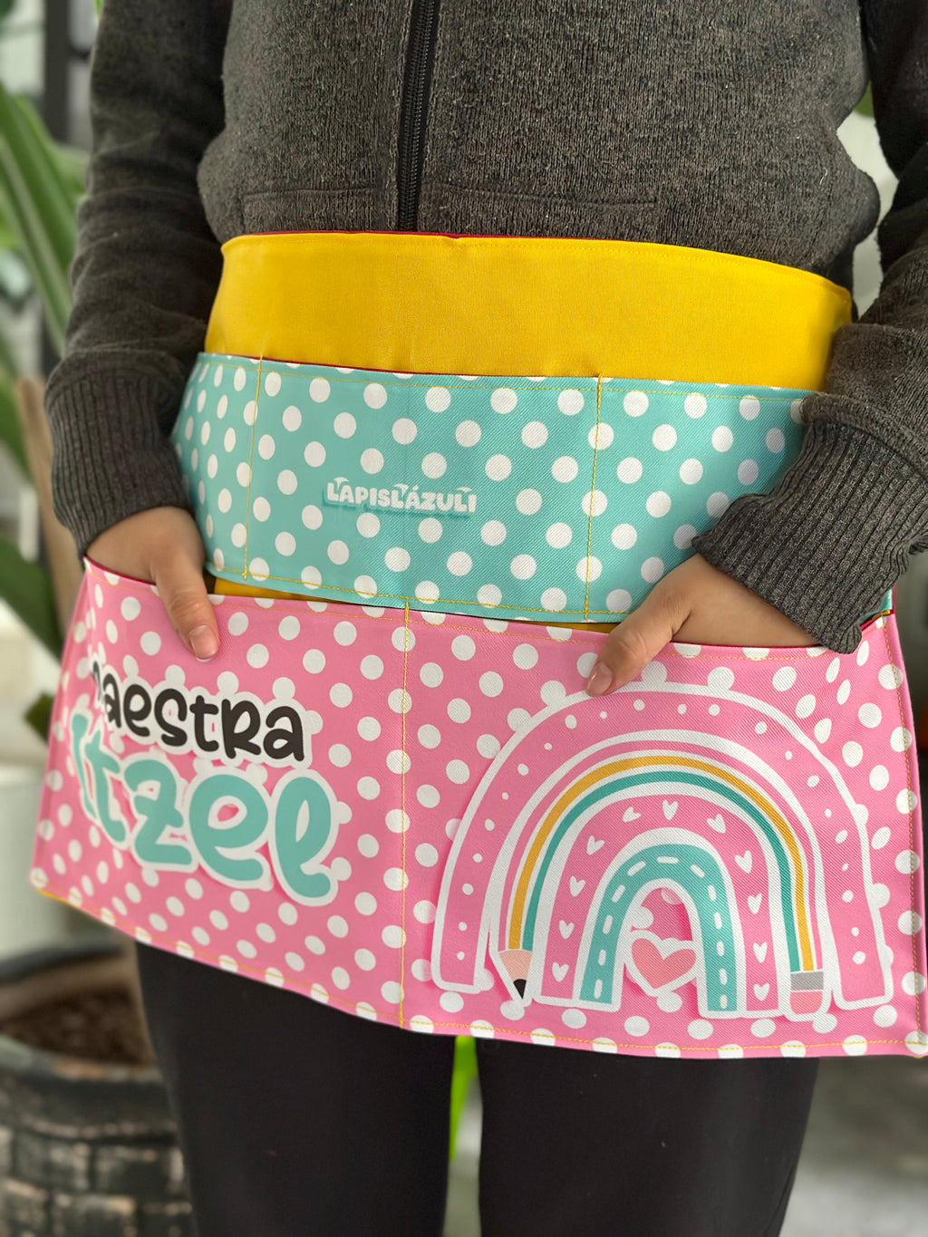 Maxidelantal │ Arcoíris Lápiz Boho Multi