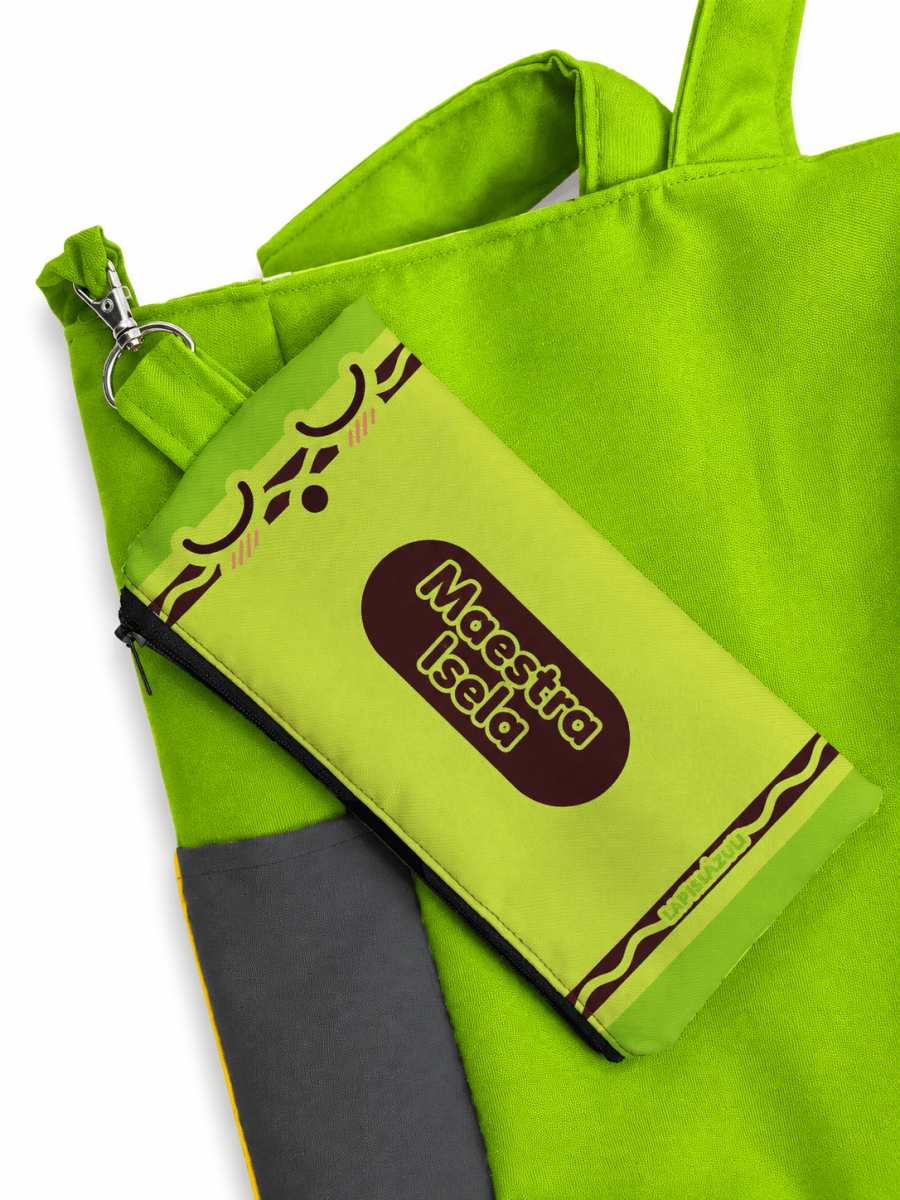 Colgante │ Crayola Verde Fosforecente - Lapislázuli