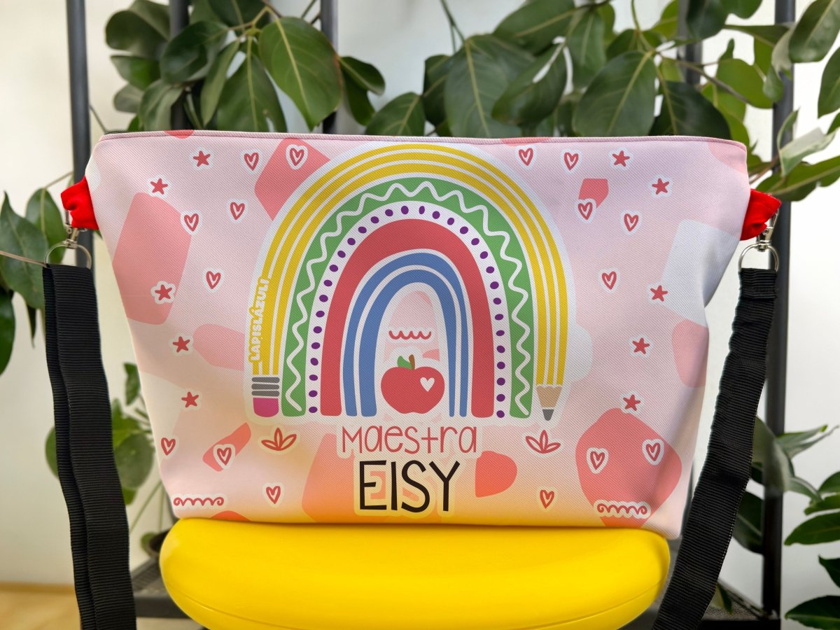 Crossbody | Arcoíris Lápiz Boho Rojo - Lapislázuli