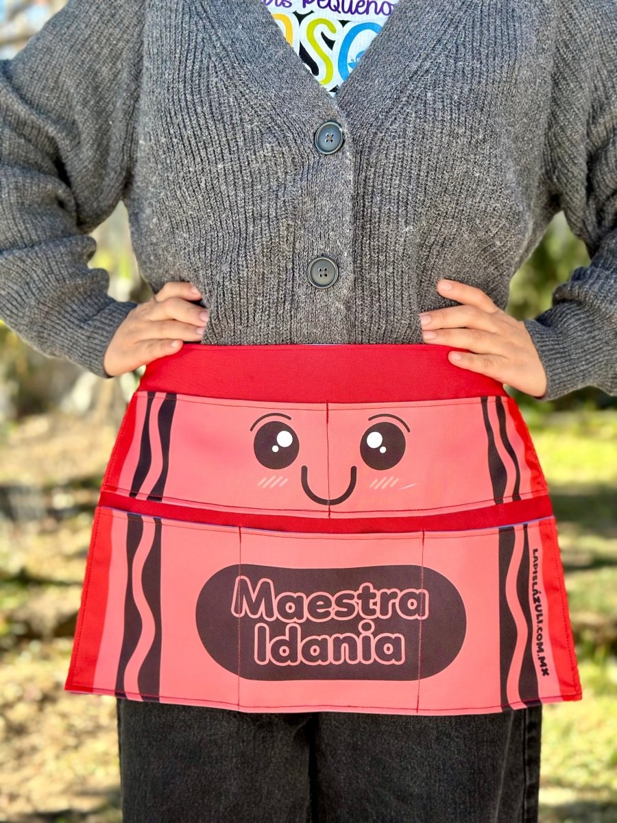 Delantal │ Crayola Roja - Lapislázuli