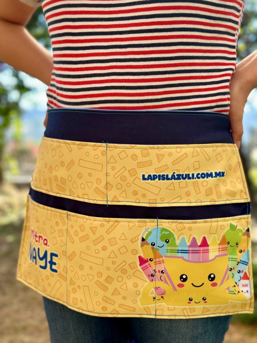 Delantal │ Útiles Escolares III - Lapislázuli