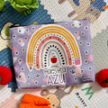 Lapicera Personalizada │ Arcoíris Lápiz Boho Morado - Lapislázuli