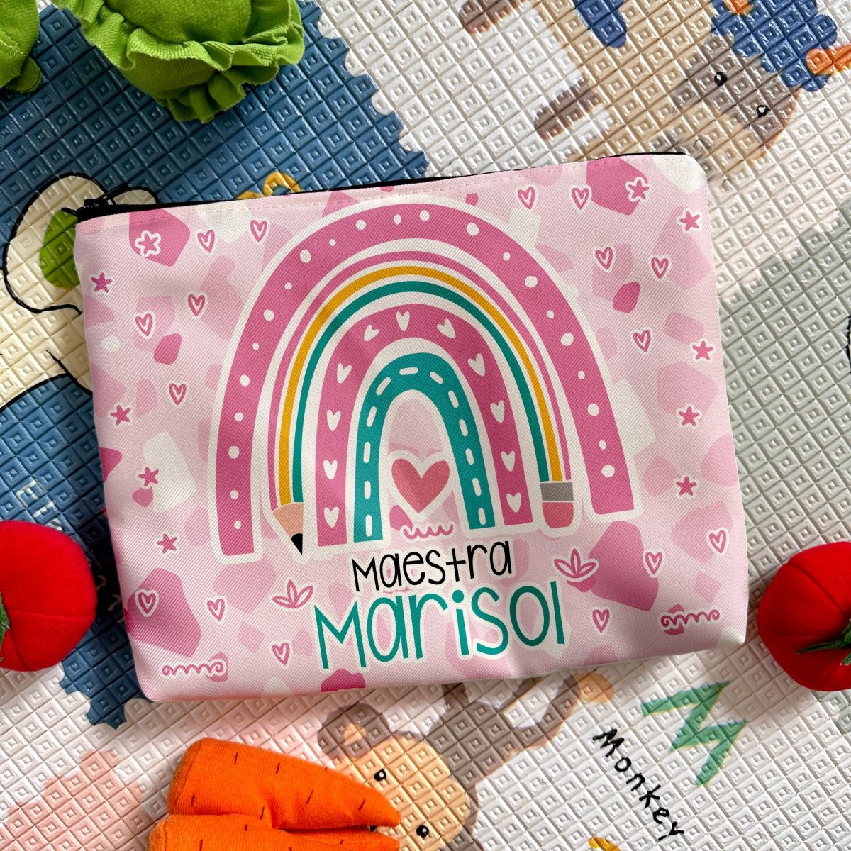Lapicera Personalizada │ Arcoíris Lápiz Boho Multi - Lapislázuli
