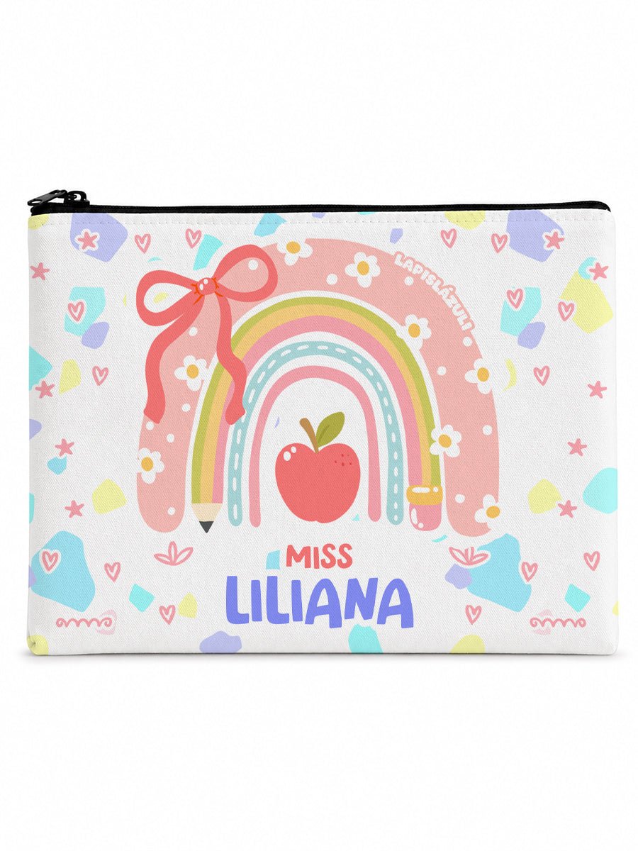 Lapicera Personalizada │ Arcoíris Lápiz Boho Pastel - Lapislázuli