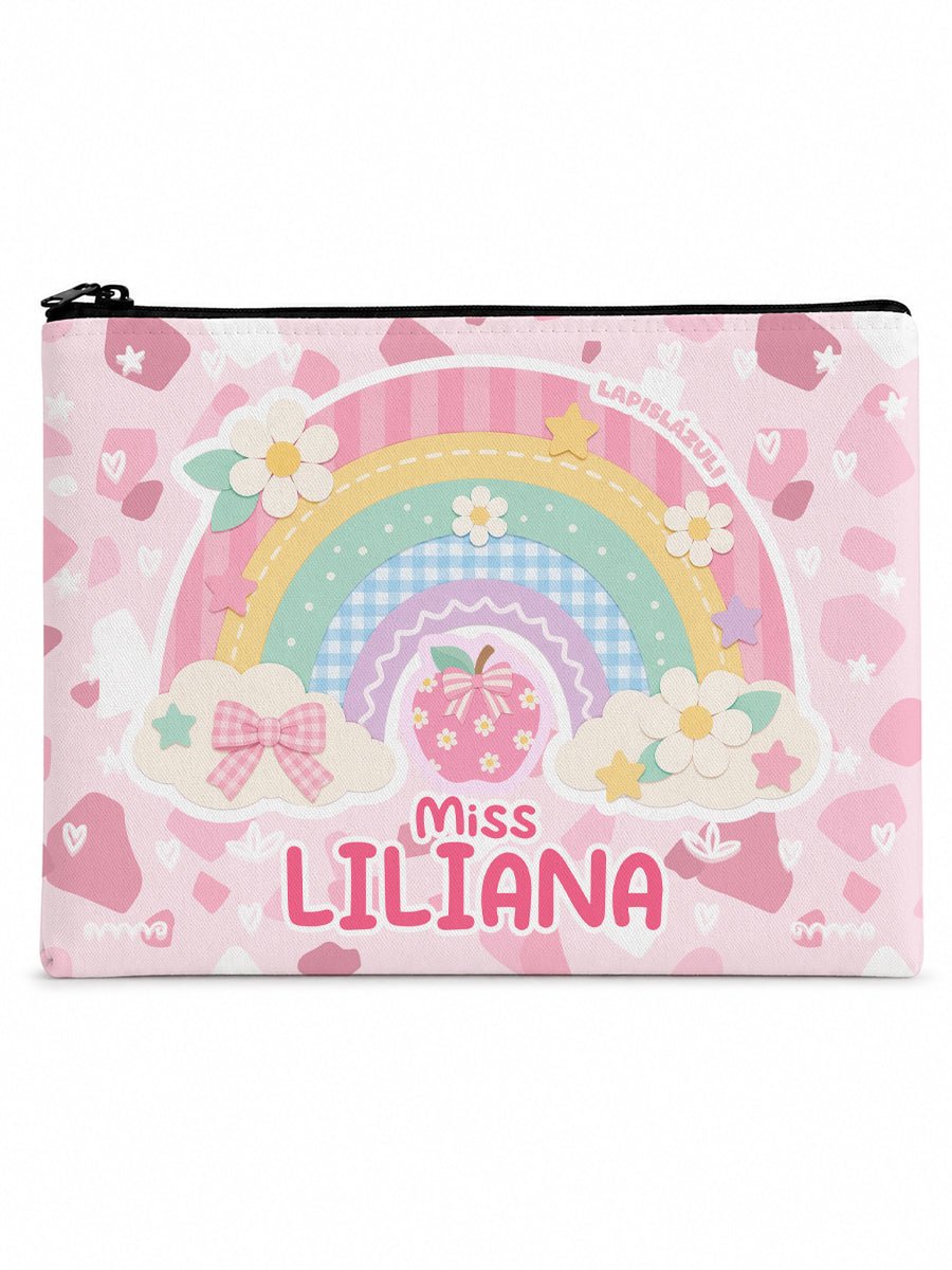Lapicera Personalizada │ Arcoíris Lápiz Boho Pastel II - Lapislázuli