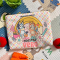 Lapicera Personalizada │ Bluey & Bingo Escolar - Lapislázuli