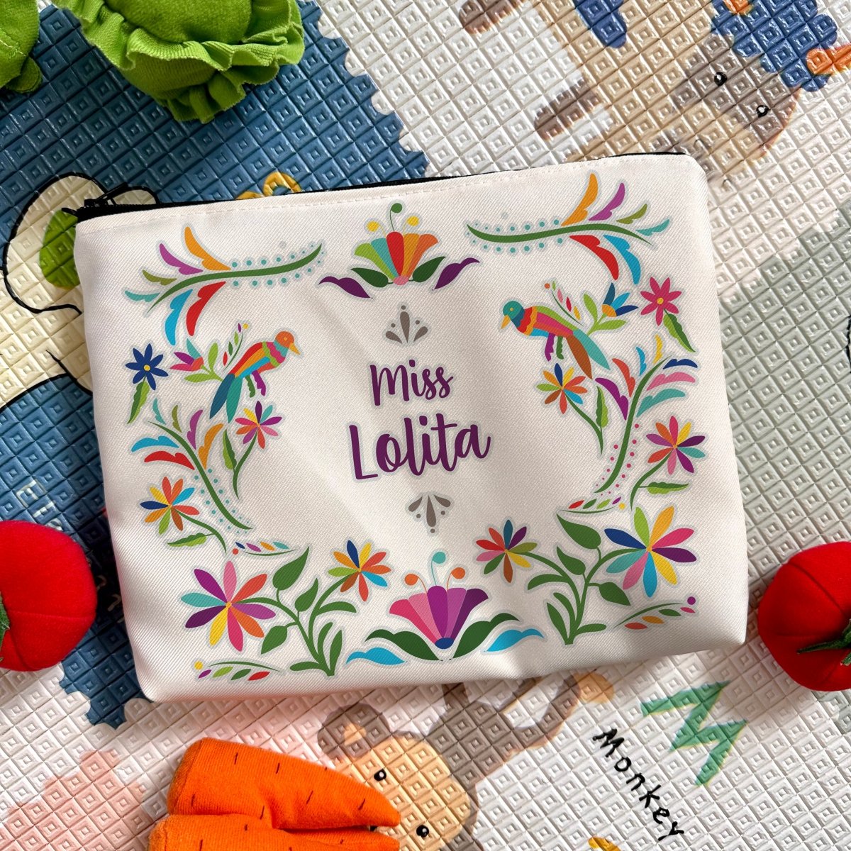 Lapicera Personalizada │ Bordado Tenango - Lapislázuli