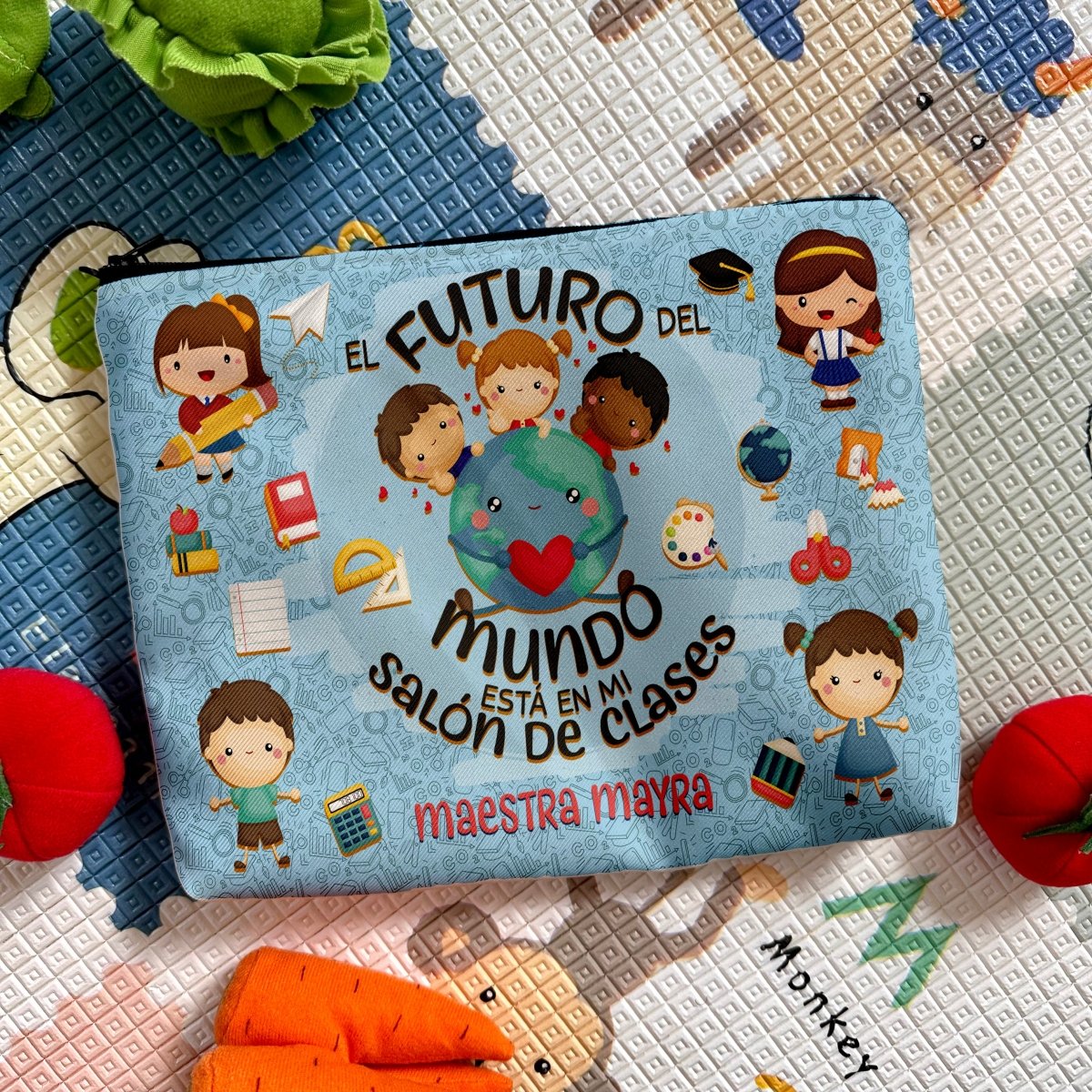 Lapicera Personalizada │ El futuro del mundo está en mi salón de clases - Lapislázuli