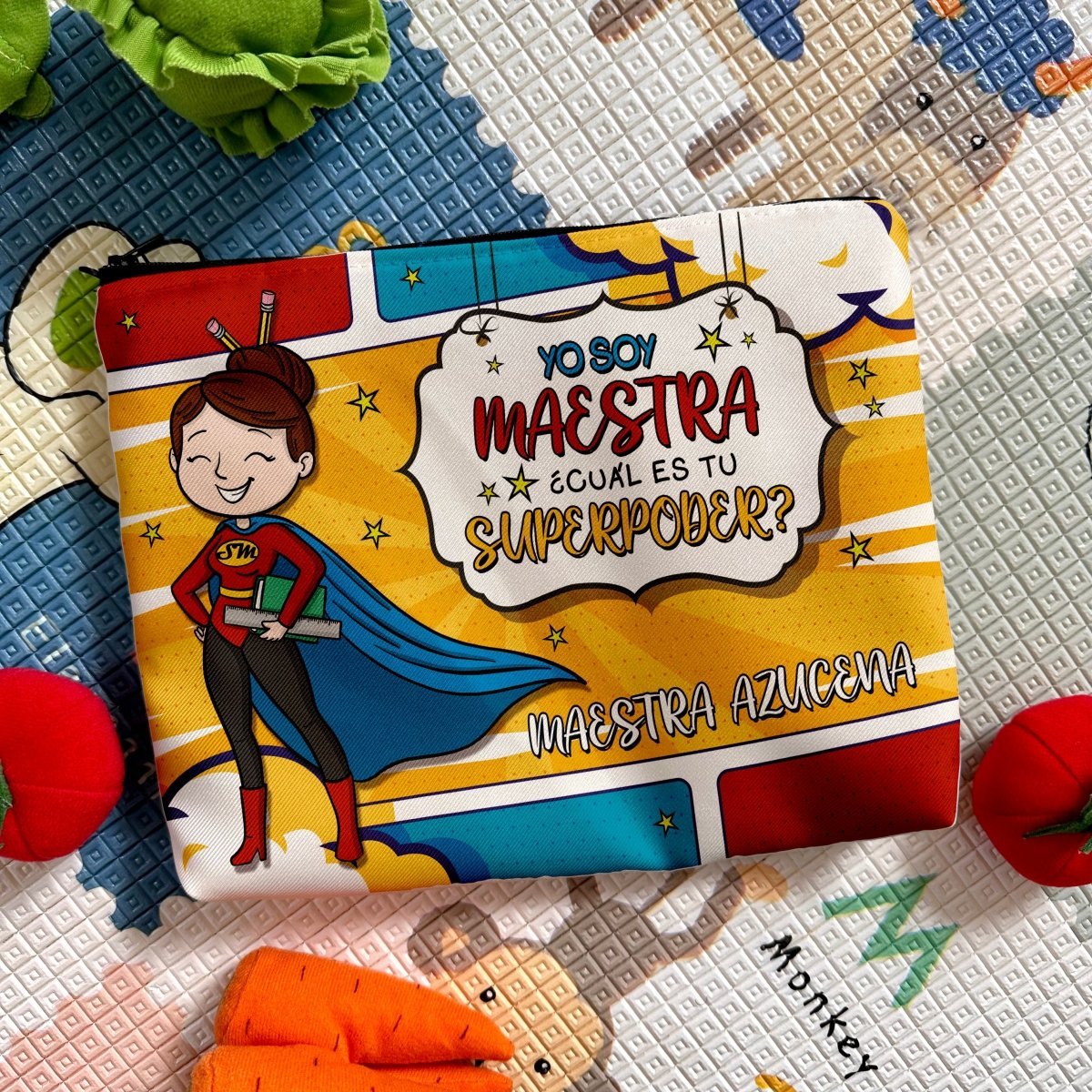 Lapicera Personalizada │ Yo soy Maestra, ¿Cuál es tu superpoder? - Lapislázuli