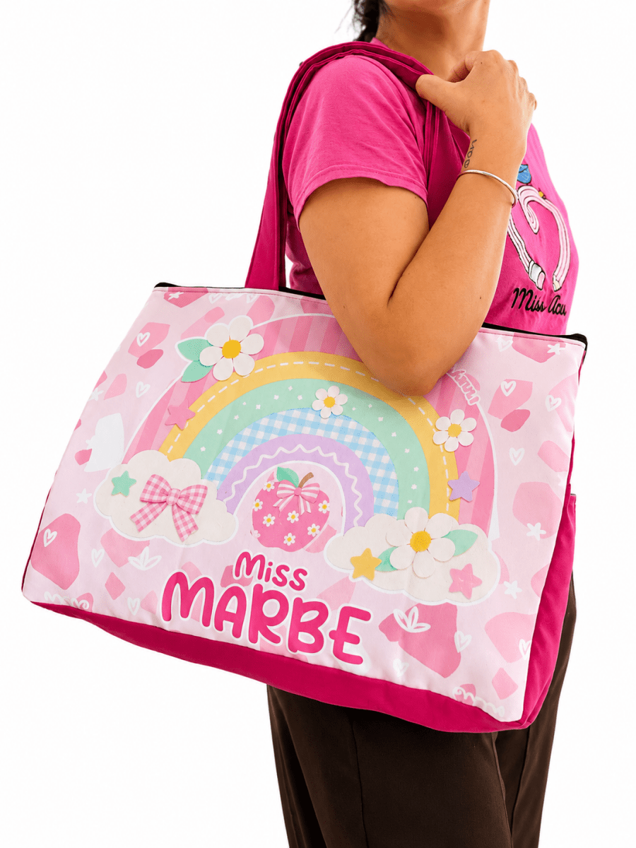 Maxibolsa │ Arcoíris Lápiz Boho Pastel II - Lapislázuli