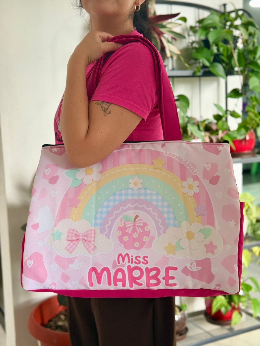 Maxibolsa │ Arcoíris Lápiz Boho Pastel II - Lapislázuli