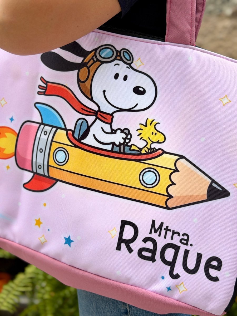 Maxibolsa │ Snoopy Cohete - Lapislázuli