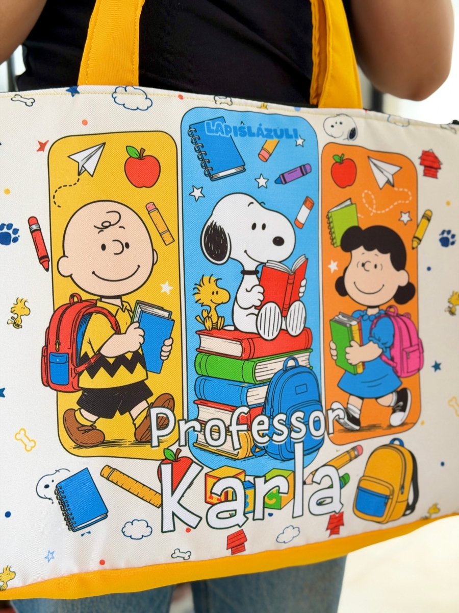Maxibolsa │ Snoopy Escolar - Lapislázuli