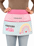 Maxidelantal │ Arcoíris Lápiz Boho - Lapislázuli