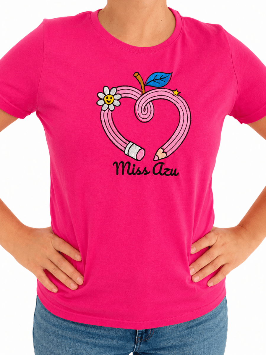 Playera | Corazón de Maestra - Lapislázuli