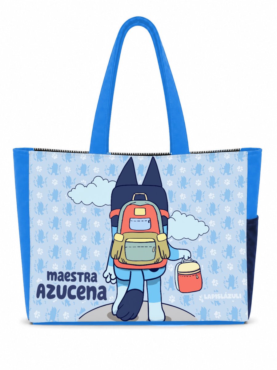 PREVENTA - Maxibolsa │ Bluey Va A La Escuela - Lapislázuli