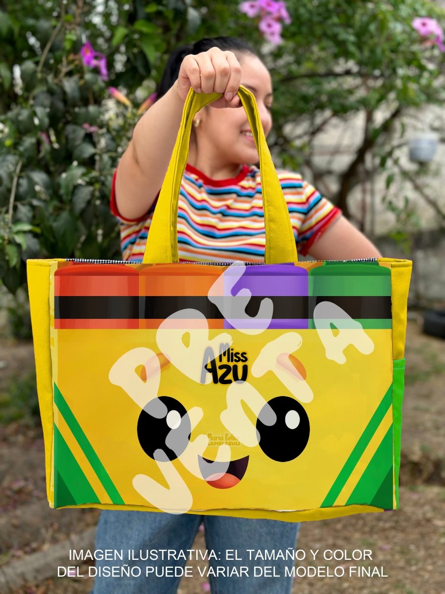 PREVENTA - Maxibolsa │ Cajita Crayola XVI x Maria Keller - Lapislázuli