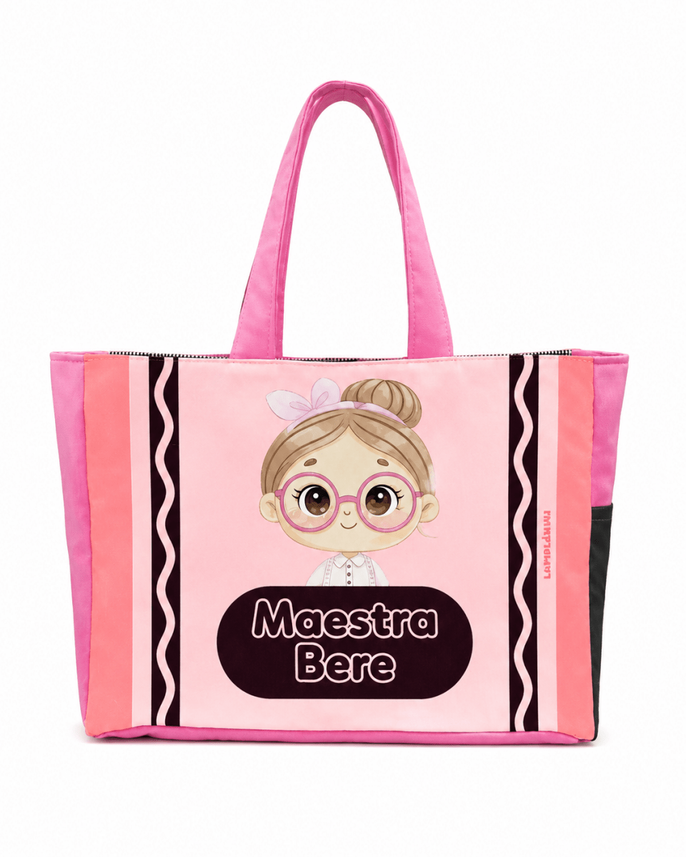 PREVENTA - Maxibolsa │ Muñeca de Crayon Rosa - Lapislázuli