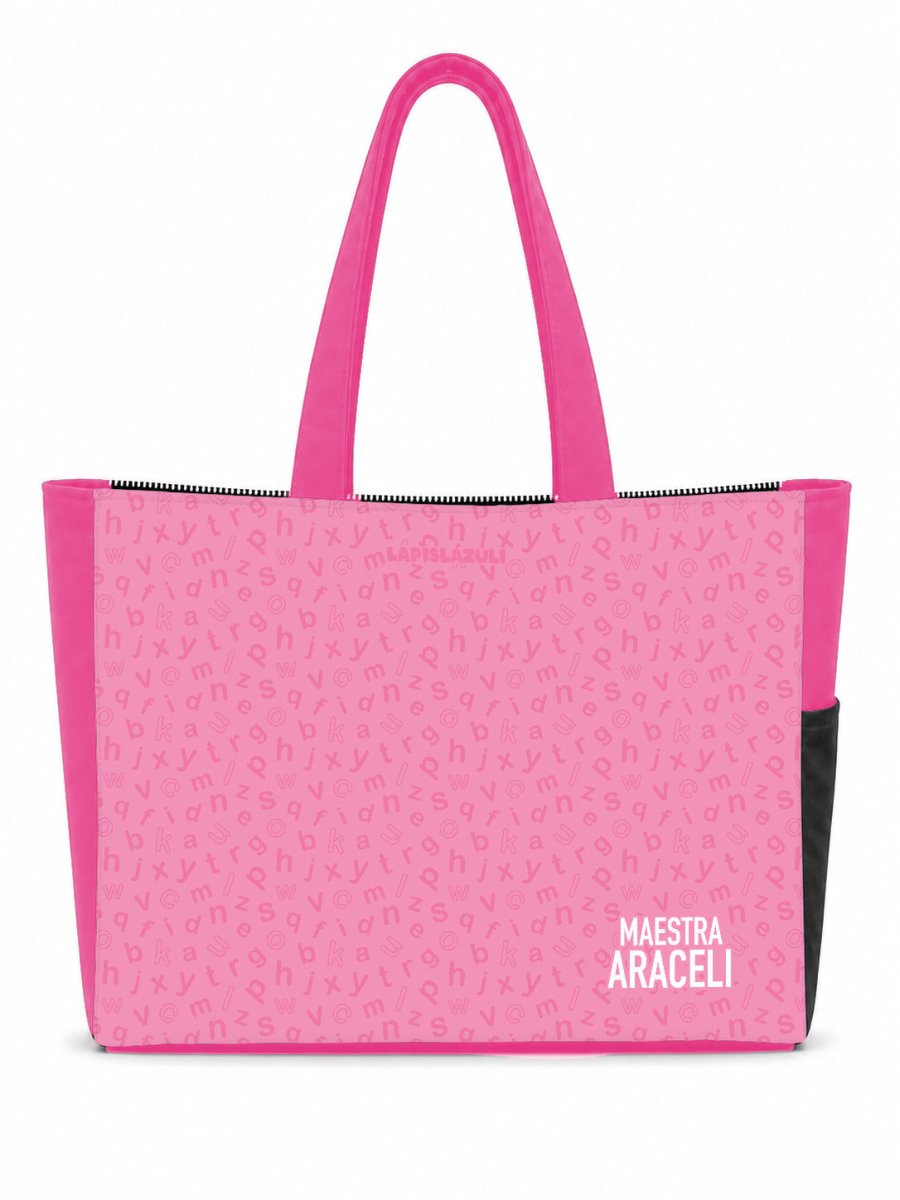 PREVENTA - Maxibolsa │ Rosa Letritas - Lapislázuli