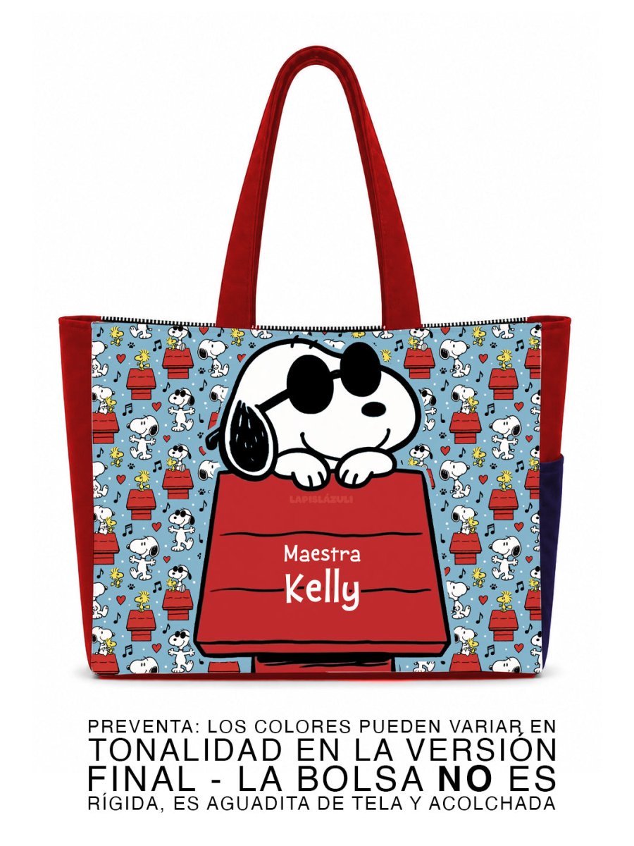 PREVENTA - Maxibolsa │ Snoopy Lentes - Lapislázuli