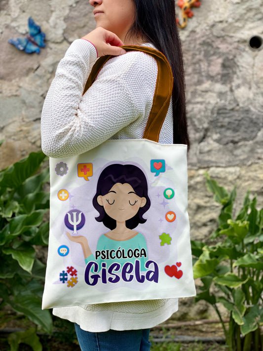 Totebag │ Psicóloga Morado